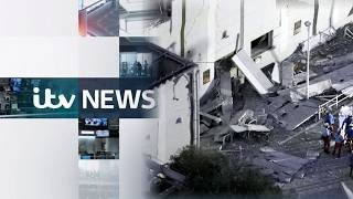 Multiple people trapped in shopping centre as major earthquake hits Japan - Watch ITV Evening News