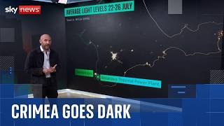 Russians in Crimea tell Sky News of blackouts, water shortages and fuel rationing