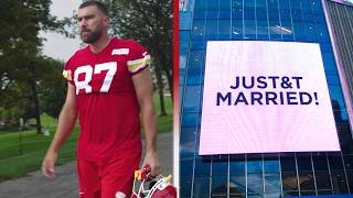 Travis Kelce Begins First Chiefs Training Camp as Taylor Swift's HUSBAND!