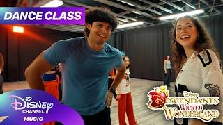 Descendants: Wicked Wonderland Dance Class! 🪩 | Dancing with the Enemy & Go Live It | Disney Channel