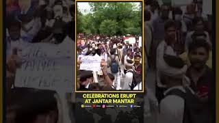 Jantar Mantar Celebrates After Dharmendra Pradhan Resigns As Education Minister