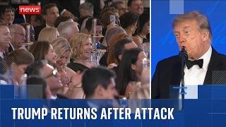 Trump back at correspondents' dinner months after alleged assassination attempt