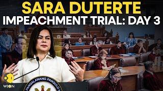 Philippines Senate LIVE LIVE: Day 3 Of Sara Duterte Impeachment Trial Begins | Sara Duterte Hearing