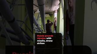 Russia pounds Ukraine with missile, drone strikes | #ajshorts