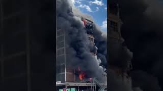 Fire destroys building at historic shoe factory in Czech Republic