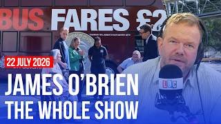 Why is the PM so obsessed with bus fares? | James O’Brien - The Whole Show