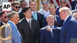 Trump welcomes Dodgers to White House, calls team 'one of the great brands'