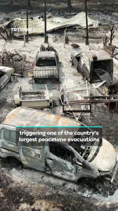 More than 300,000 flee as wildfires sweep across France and Spain