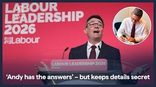Andy Burnham says he ‘has a plan’ and will reveal cabinet on Monday as he makes first speech| 5 News