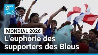 L'euphorie des supporters des Bleus après leur victoire face au Maroc • FRANCE 24
