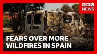 Europe heatwave sparks wildfire fears as thousands return home in Spain | BBC News