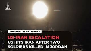 US hits Iran for eighth consecutive night after two American troops killed in Jordan