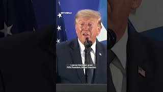 Trump praises FIFA president as World Cup final nears
