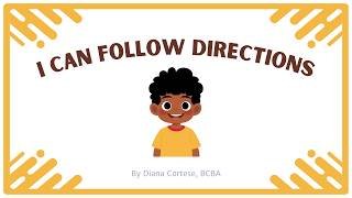 Following Directions Social Story For Kids (Autism ADHD PDA)