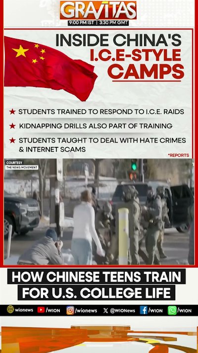 Chinese Students Enrol In I.C.E.-Style Camps To Prepare For Life In US | Gravitas | WION Shorts