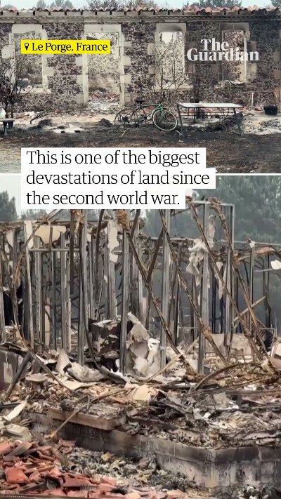 Major blazes in France and Spain leave a trail of destruction