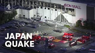 Japan earthquake leaves dozens trapped in collapsed mall