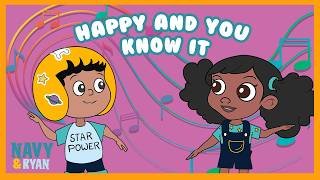 Happy and You Know It | Si Estás Feliz, Feliz | English & Spanish | Navy and Ryan 🎶👏😊✨