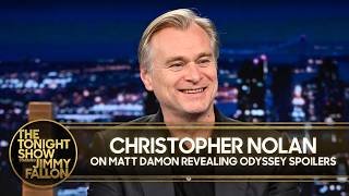 Christopher Nolan on Matt Damon Revealing The Odyssey Spoilers; Shares Behind-the-Scenes Stories