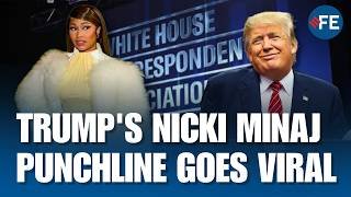 Trump Jokes Nicki Minaj Started Twerking After 'Get Down!' At WHCA Dinner | Crowd Reacts