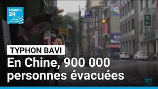 Pluies torentielles, vents violents... Le typhon Bavi s'abat sur Taïwan • FRANCE 24