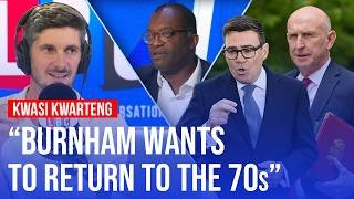 38-day Chancellor Kwasi Kwarteng reacts to Burnham's tax plan