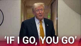 Reporter receives hysterical response from Trump after question on Air Force One security