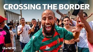 Watch as tens of thousands of migrants cross border from Morocco into Spain