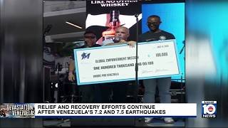Relief efforts in South Florida continue following devastating earthquakes in Venezuela