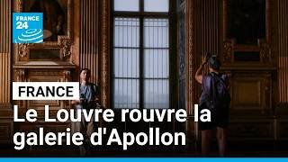 Le Louvre rouvre la galerie d'Apollon, neuf mois après le casse du siècle • FRANCE 24