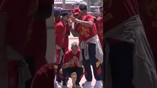 World Cup champions arrive back in Spain