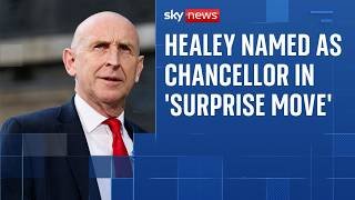 John Healey chosen as chancellor by Burnham in surprise move