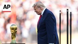 Trump celebrates World Cup success and says Iran hit 'very hard'