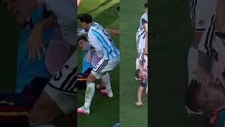 Argentina's Paredes pushes Gavi to ground, overshadowing Spain's full-time celebrations