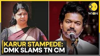 DMK's Kanimozhi Hits Back at Tamil Nadu CM Vijay Over Karur Stampede Remarks