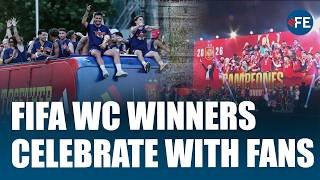 Spain’s World Cup Heroes Receive Thunderous Welcome; Players Celebrate Historic Triumph With Fans
