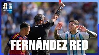 DOWN TO TEN! Fernández CLATTERS Cubarsi and gets a second booking 🟥