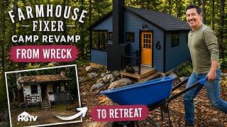 Wrecked Cabin Gets Flipped - Full Episode Recap | Fixer Farmhouse: Camp Revamp | HGTV