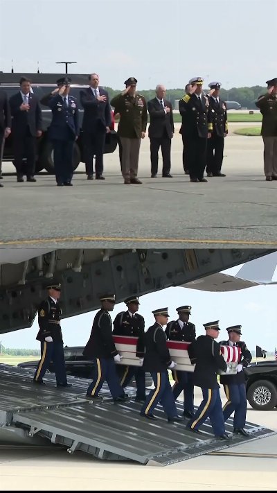 Trump attends return of US soldiers killed in Iran war