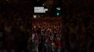 Spain fans in Madrid celebrate World Cup win