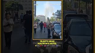 Explosions Rock Damascus During Macron Visit