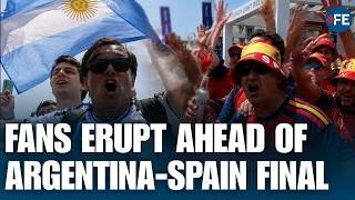 'Best Day Of My Life': Spain, Argentina Fans Erupt Ahead Of World Cup Final, Turn NYC Into Carnival