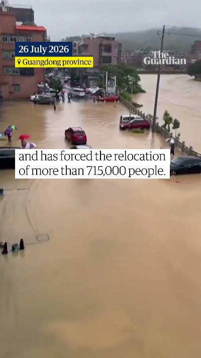 Typhoon Noul brings flooding to southern China
