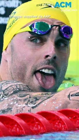 Kyle Chalmers breaks 50m butterfly record at Commonwealth Games