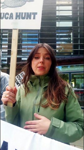 Guga hunt protest at Nature Scot headquarters in Inverness