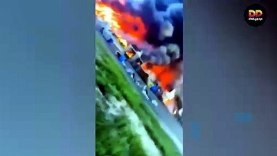 Drones bombardearon un depósito de petróleo y un importante centro logístico cerca de Moscú