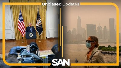 Trump revives 2020 election claims in speech; Wildfire smoke spreads across US