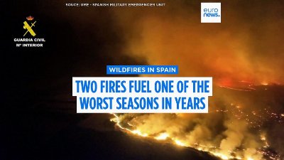 Major wildfires continue as Spain's burned area reaches 70,000 hectares this year