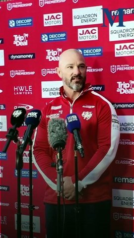 Dean Young speaks to media for the first time as head coach of the St George Illawarra Dragons NRL side