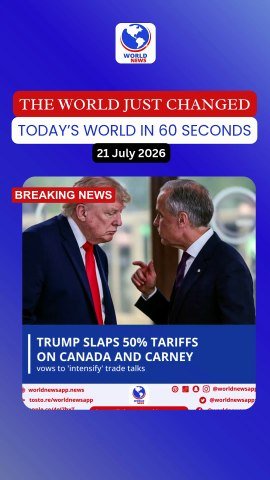 Trump slaps 50% tariffs on Canada and Carney vows to 'intensify' trade talks